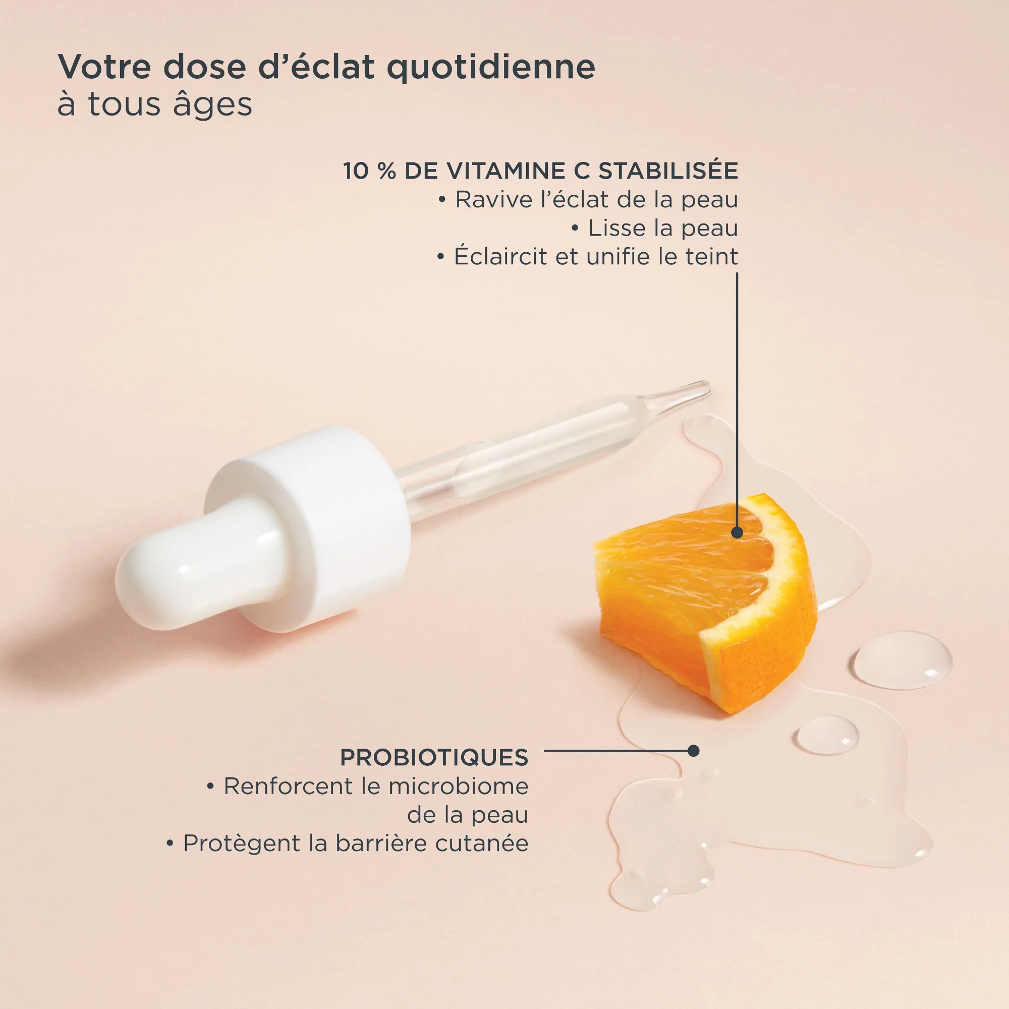 Sérum 10% vitamine C + probiotiques - 30mL - Image 4