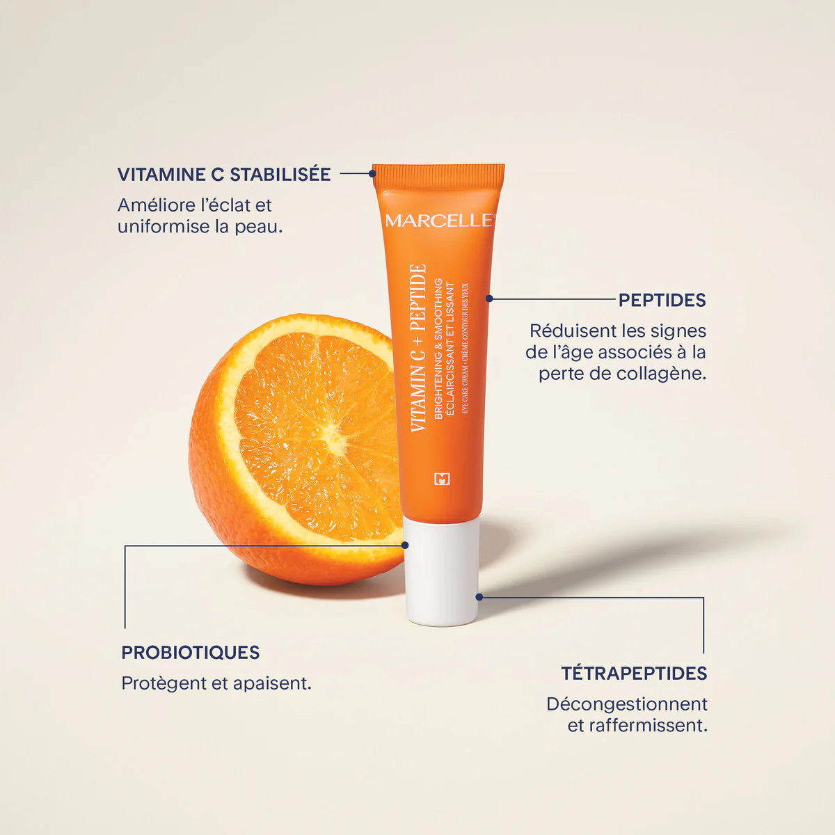 Crème contour des yeux - Éclaircissante et lissante vitamine C + peptide - Image 7